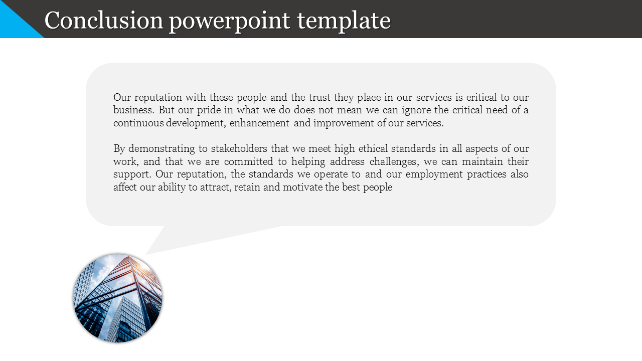 Free - Elegant Conclusion PowerPoint Template Presentation Design